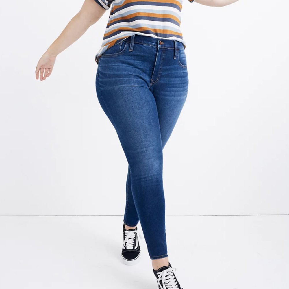 Madewell Roadtripper High Rise Denim Blue Jeans Plus Size 36